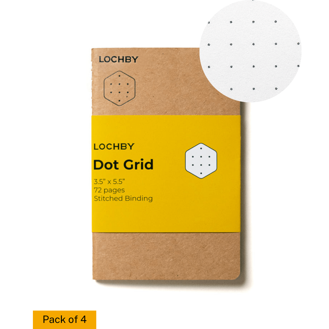 4-Pack Pocket Journal Notebooks - LOCHBY