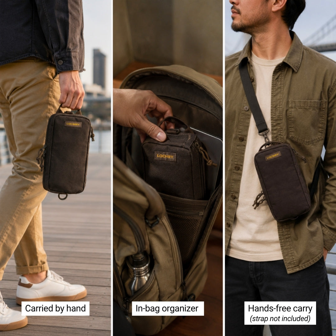 LOCHBY Venture Pouch: Durable Dual-Sided Organizer for Essentials