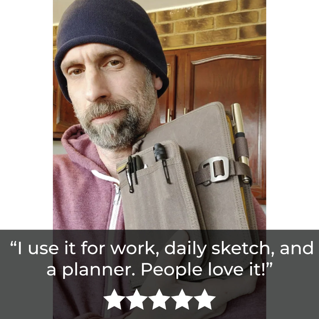 Testimonial: I use it for work, daily sketch, and a planner. People love it!